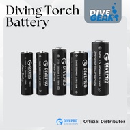 DivePro Batteries 18650 2600 /18650 3400 /26650 5000/ 26800 6800/ 21700 5000/ 26800 6800 mAh