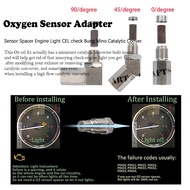 With Catalyst Car CEL Fix Check Engine Light Eliminator Adapter Oxygen M18X1.5 O2 Sensor M8×1.5