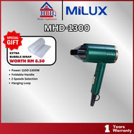 Milux Hair Dryer | MHD-1300 | MHD-1800 | MHD-7501 | 2 Speed Heat Settings | Foldable Compact Design 
