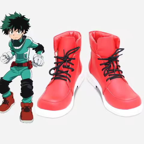 Anime Izuku Midoriya Cosplay Shoes Midoriya Izuku Cosplay Boots Deku Combat Boots For Hallowmas Part