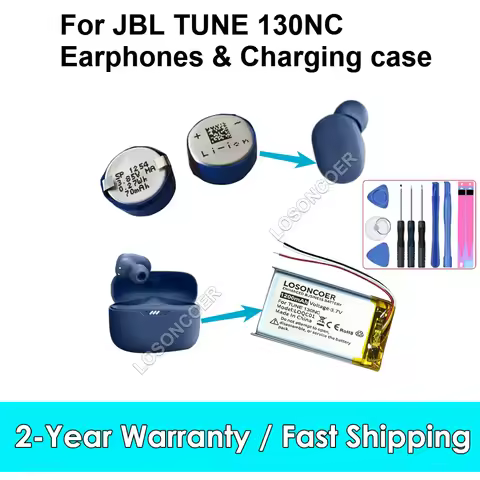 For JBL TUNE 130NC FLEX Reflect Mini NC Reflect Aero Earphones & Charging Case Box Battery