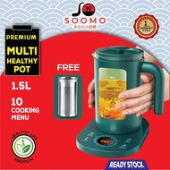 Soomo SILICON Electric Kettle multi functional Healthy Pot / Penjerang Air, 多功能养生壶, (1.5 Litre) Elec