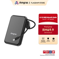 Amgras PowerMeta 845 3C Certification PowerBank 20000mAh Large Capacity 22.5W Fast Charging Built-in