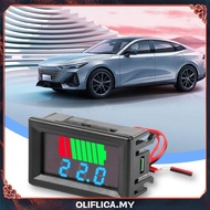[Oliflica.my] Car Battery Charge Level Indicator Voltmeter LED Display 12V 24V 36V 48V 60V 72V