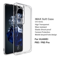 Imak Casing Huawei P60 Pro / P60 Transparent Soft TPU Back Case Clear Silicone Shockproof Cover