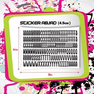 STICKER ABJAD 4.5cm x 1.3cm
