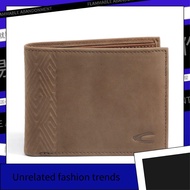 Folding wallet ❉camel active Men Casual Bifold Genuine Leather Wallet (SBF1B11CH1#BRN)✽