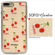 【Sara Garden】客製化 軟殼 蘋果 iphone7plus iphone8plus i7+ i8+ 手機殼 保護套 全包邊 掛繩孔 手繪可口櫻桃