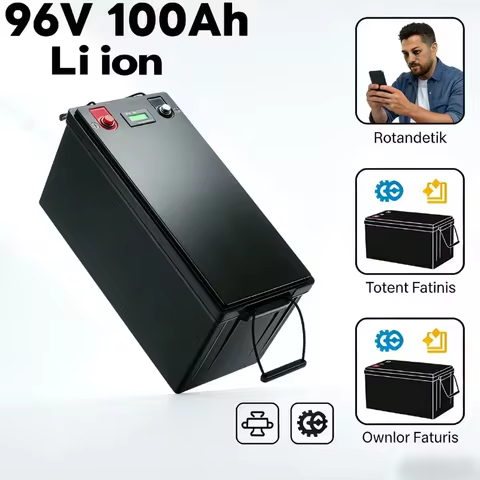 96V 100Ah Lithium Ion Rechargeable Battery | Wide Application for Car, Bus, Golf Trolley, RV, Camper