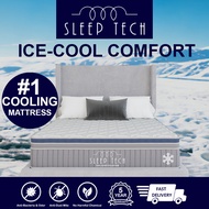 (SG)❄32cm Cooling Mattress❄13 Inch Mattress Pocketed Spring | King, Queen, Super Single, Single