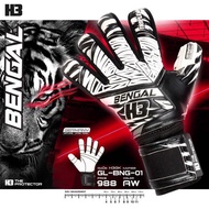 H3 Bengal 2023 goalkeeper gloves - hugs the hand, has protective finger bones - genuine distributor