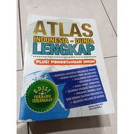 ORIGINAL BOOK SALE ATLAS BOOK/ COMPLETE ATLAS/ INDONESIAN ATLAS/ - COMPLETE WORLD PLUS TESTIMONIAL U