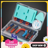 Childworld Boys Toy Science Magnet Set Bar Ring Horseshoe Compass Magnet Car Kit Toy Experiment Tool