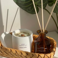 檸檬草與生姜 泰式香療套裝 蠟燭+無火香薰 230g 禮物首選