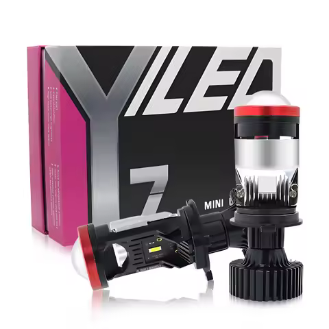 H4 LED Projector Lens Mini Headlights 6000K White light Hi/Lo Beam 3570 led chip Auto Bulbs Headligh