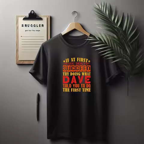funny Dave TShirt, Hardworking tshirt, Succeed t-shirt, Funny TShirt, Gift tee