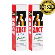 ZACTยาสีฟันขจัดคราบ แซคท์ สูตรสำหรับผู้สูบบุหรี่ (สีแดง) 160 กรัม 2 หลอดZACT Anti-Zact Toothpaste fo