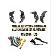 YAMAHA YZF-R1 R1 2008-2014 BRAKE CLUTCH LEVERS SET ADJUSTABLE/ FOLDABLE LEVEL BREK KLAC TANGAN R1 TA