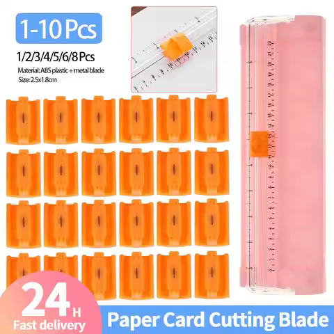 1-10 Pcs Paper Card Cutting Blade A5 Desktop Cutter Spare Knife Machine Cutter Metal Blade Art Trimm