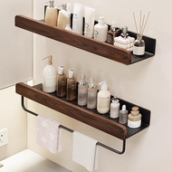 [48H Shipping] North American Walnut Bathroom Storage Rack Vintage Style Bathroom Wash Basin Wall-Mo