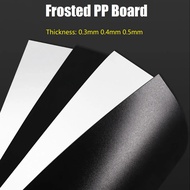 White / Black  Frosted PP Plastic Sheet 100~300mm Model Sheet DIY Model Material Thickn 0.3/0.4/0.5m