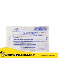 URINE BAG 2L T-VALVE 90CM