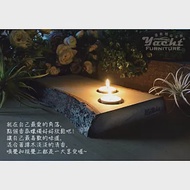 【YACHT 遊艇精品文創】樟木 ? 燭台 (兩孔)=帶樹皮