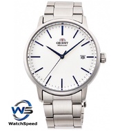 Orient RA-AC0E02S Automatic Japan Movt White Dial Stainless Steel 100M Men's Watch