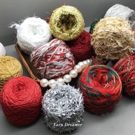 Christmas DIY Crochet Yarn Xmas Hand Knitting Yarn Fancy Wool Yarn