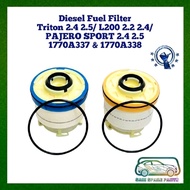 Diesel Fuel Filter 1770A337 & 1770A338 For Triton 2.4 2.5, L200 2.2 2.4, Pajero Sport 2.4 2.5