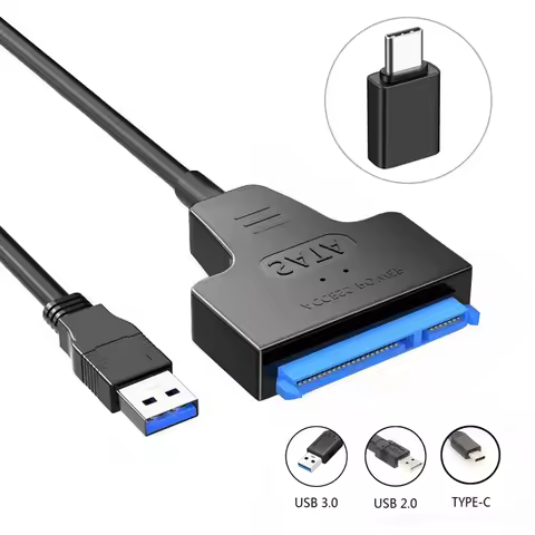 SATA to USB Cable USB 3.0 /Type-C to SATA III Hard Driver Adapter for 2.5" HDD/SSD SATA III Hard Dis