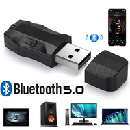 JINSERTA Wireless Bluetooth Receiver 5.0 Car AUX 3.5mm Bluetooth Adapter USB Music Audio Receiver Fo