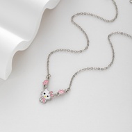 Hyl Jewelry 506N Kalung Titanium Anak Wanita Emas Muda Nama Murah Korea Anti Karat Asli Anti Karat M