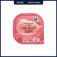 [Daiso] Pomegranate Collagen Capsule Pack 7g Wash Off Facial Mask Hydrating Skincare hot item