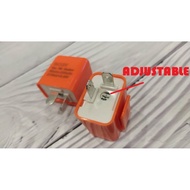 12V LED SIGNAL ADJUSTER UNIVERSAL FLASHER RELAY DOUBLE SIGNAL RELAY