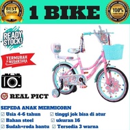 Sepeda Anak Perempuan Mini 16 Trex Mermicorn Sepeda Anak Perempuan