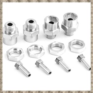 4PCS Metal Hex Adapter 12mm to 17mm Wheel Hex Hubs Adapter Extension Conversion Nuts for 1/10 RC Car