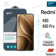 Gor Redmi K80/ K80 Pro, Redmi K80 Ultra/ K70E/ K70 Ultra Tempered Glass Borderless Black 9H 2.5D Bev