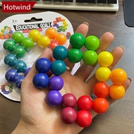 HOTWIND 3D Rotating Sensory Fidget Puzzle Balls Stress Anxiety Relief Educational Toys for Kids Adul