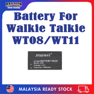 [My Stock]Daytech Walkie Talkie WT08 WT11 Battery Earphone