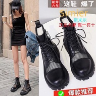 KY@D Smir Dr. Martens Boots Women's Summer Thin Hollow Boots2023New Breathable Sandal Boots Mesh Boots Hollow-out Mesh B