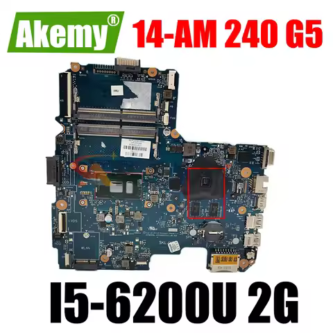 For HP Pavillion 14-AM 14-AR 14-AC 240 G5 Laptop Motherboard 6050A2822501 I3 I5 I7 5th/6th Gen CPU V
