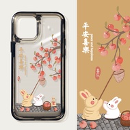 Case for Samsung Galaxy S22 S23 S24 Ultra S22+ S23+ S24 Plus Back Cover Rabbit picking apples Phone 