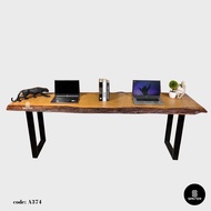 A374. Chengal Emas Solid Wood Study Table/ Working Desk/ Bar Dining Table / Console Table