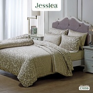 Jessica Cotton Silk Shine C1059 ชุดเครื่องนอน ผ้าปูที่นอน ผ้าห่มนวม เจสสิก้า พิมพ์ลายได้อย่างสวยงาม