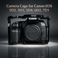 Topcine Camera Cage for Canon EOS 5D Mark II III IV 7D Mark I 6D Mark II DSLR Camera EOS 5D4 5D3 5D2