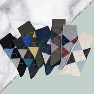 Argyle Pattern Crew Length Socks • Iconic Socks