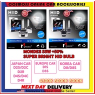 Super Bright MONDES D1S D2S D2C D2R D3S D4S D4C D4R D8 D8S D8C 55W 6000k 8000K 4300k HID Bulb