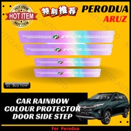 MTTO Perodua Aruz Exterior Car Rainbow Colour Protector Door Side Step Accessories