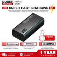 DOSEN 100% Original K7 PD 66W Super fast charging 800000mah power bank 50000mah 30000MAH 10000mAhH P